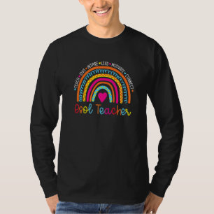 Esol Teacher Squad Back To School Cute Rainbow Esl T-Shirt