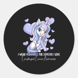 Esophageal Cancer Awareness _1 Classic Round Sticker
