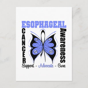 Esophageal Cancer Awareness Butterfly Postcard