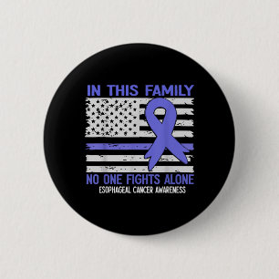 Esophageal Cancer Awareness Flag Esophagus Cancer 2 Inch Round Button