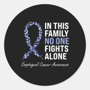 Esophageal Cancer Awareness Gifts Co. Purple Periw Classic Round Sticker
