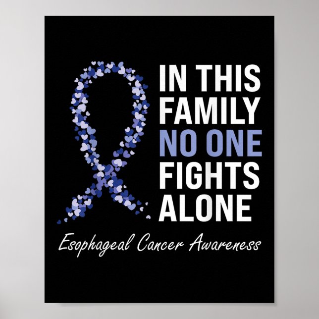 Esophageal Cancer Awareness Gifts Co. Purple Periw Poster (Front)