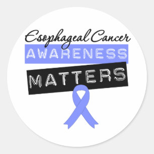 Esophageal Cancer Awareness Matters Classic Round Sticker