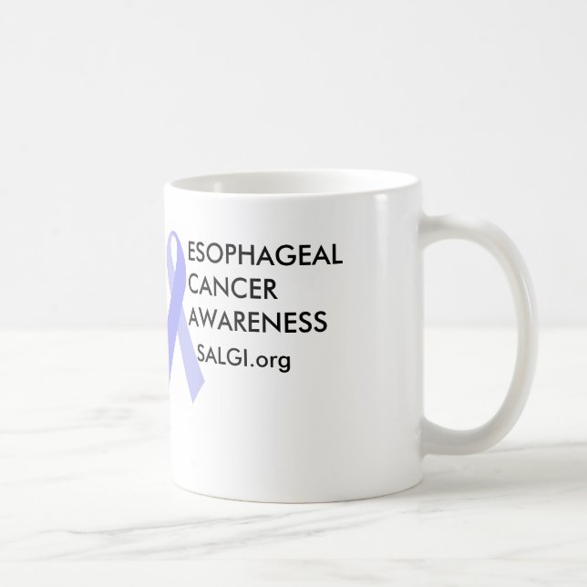 Esophageal Cancer Awareness Periwinkle Ribbon Mug (Right)
