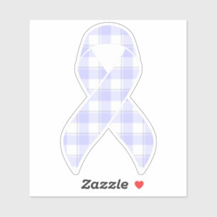 Esophageal Cancer Awareness Plaid Periwinkle