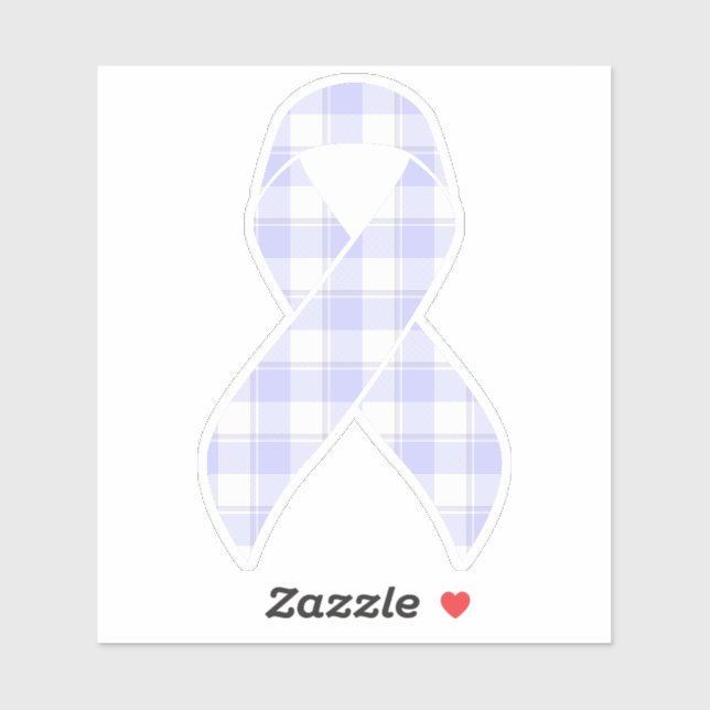 Esophageal Cancer Awareness Plaid Periwinkle (Sheet)
