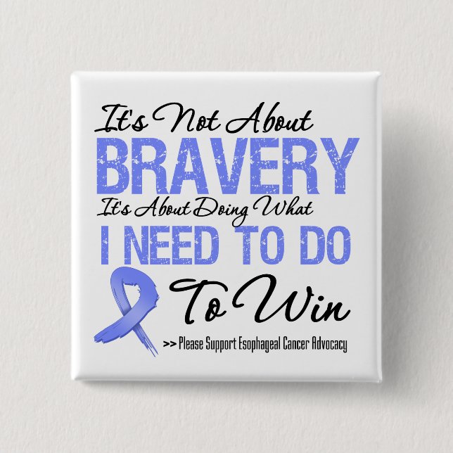 Esophageal Cancer Battle 2 Inch Square Button (Front)
