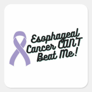 Esophageal Cancer CAN'T Beat Me Awareness Square Sticker