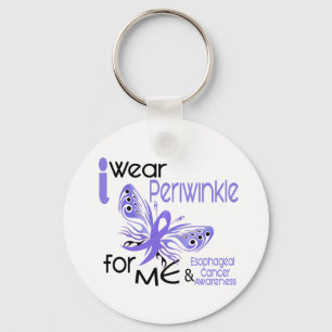 Esophageal Cancer I WEAR PERIWINKLE FOR ME 45 Keychain