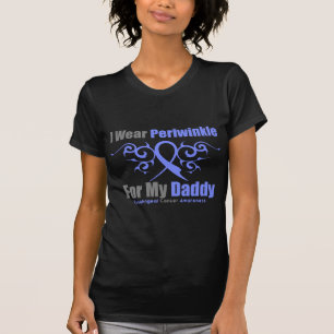 Esophageal Cancer Periwinkle Ribbon Daddy T-Shirt