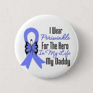 Esophageal Cancer Ribbon Hero My Daddy 2 Inch Round Button
