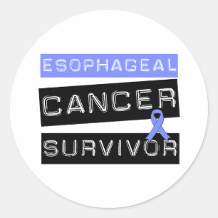 Esophageal Cancer Survivor Classic Round Sticker