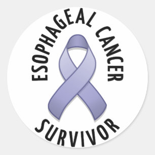 Esophageal Cancer Survivor Round Sticker