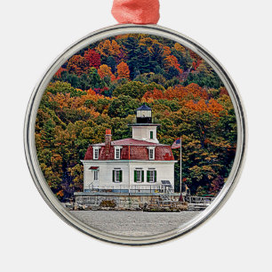 Esopus Meadows Lighthouse Metal Ornament