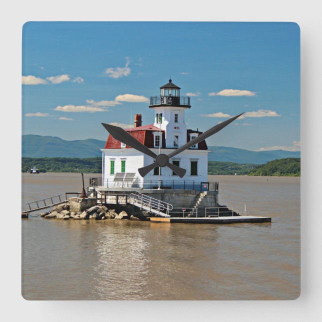 Esopus Meadows Lighthouse, New York Wall Clock (Front)