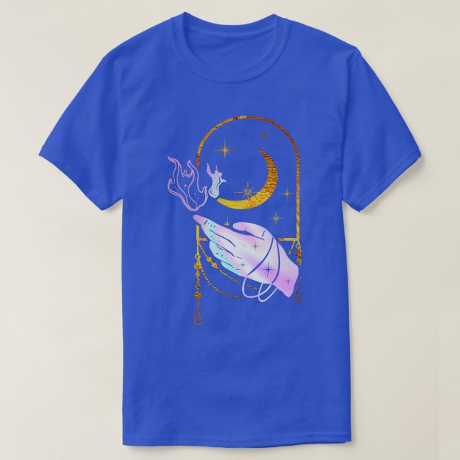Esoteric Hand Magic Occult Goth Wicca T-Shirt (Design Front)