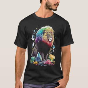 Esoteric Lion Crystals Cute Illustration 2 T-Shirt