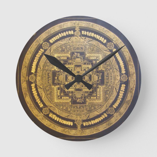 ESOTERIC MANDALA WALL CLOCK DESIGN (Front)