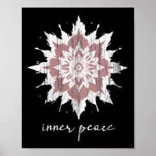 Esoteric Meditation Lotus Flower Inner Peace Yoga  Poster