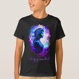 Esoteric Meditation Watercolour Stay Grounded Yoga T-Shirt