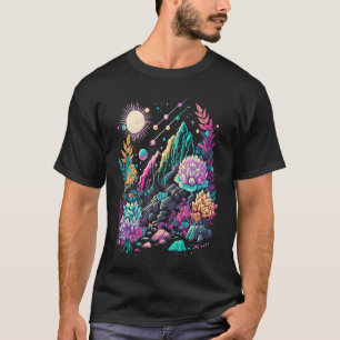 Esoteric Nature Crystals Cute Illustration T-Shirt