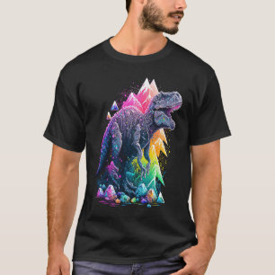 Esoteric Rex Trex Crystals Cute Illustration 6 T-Shirt