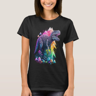 Esoteric Rex Trex Crystals Cute Illustration 6 T-Shirt