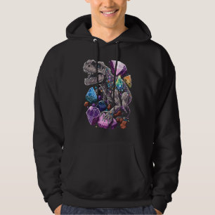 Esoteric Rex Trex Crystals Cute Illustration 7 Hoodie