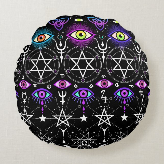 Esoteric Round Pillow (Front)