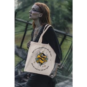 Esoteric Snake and Roses Halloween  Tote Bag