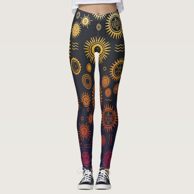 Esoteric Solar Cycle  Leggings (Front)