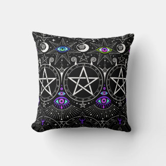 Esoteric symbols Throw Pillow