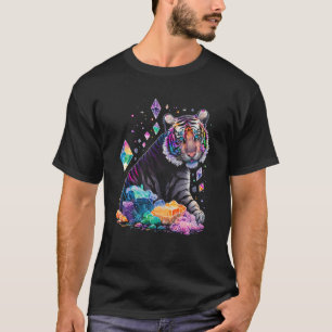 Esoteric Tiger Crystals Cute Illustration 2 T-Shirt