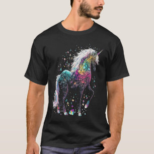 Esoteric Unicorn Crystals Cute Illustration T-Shirt
