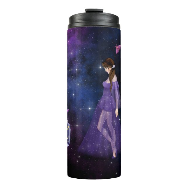 Esoteric Witchcraft Magick Purple Gift For Witch Thermal Tumbler (Front)