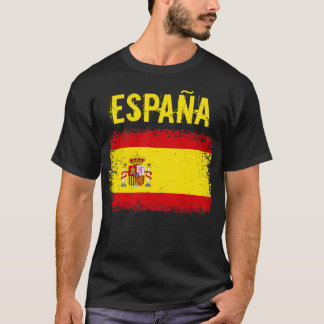 Espaa Spain Spanish Grunge Flag T-Shirt