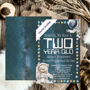 Espace extra-atmosphérique Anniversaire Invitation