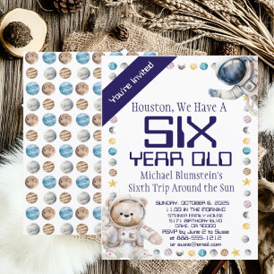 Espace extra-atmosphérique Anniversaire Invitation