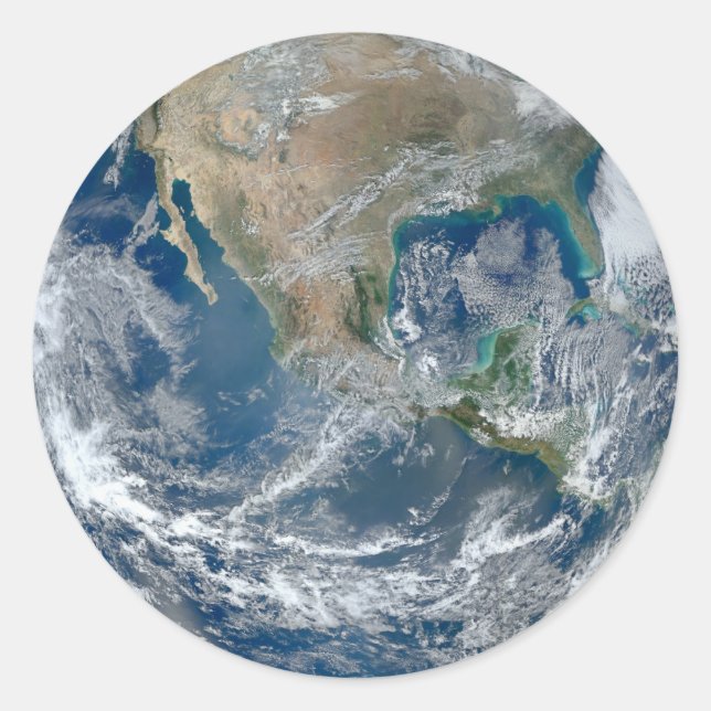 Espace globe Amérique du Nord autocollants (Devant)