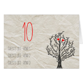 Espace réservé de la table Mariage Arbre & Coeurs