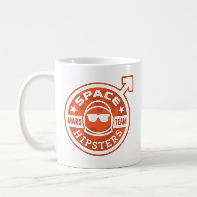 Espacez l'ÉQUIPE de Hipsters® MARS tasse de café (Gauche)