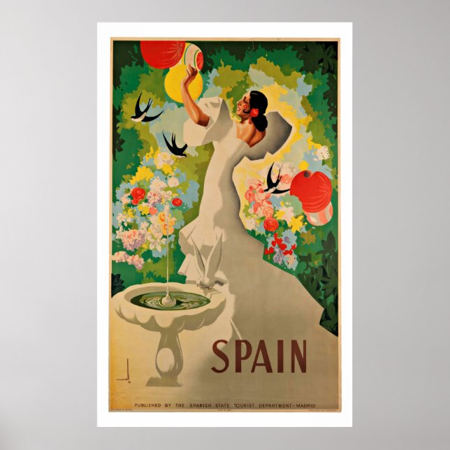 Espagne - Affiches Vintage voyage (Devant)