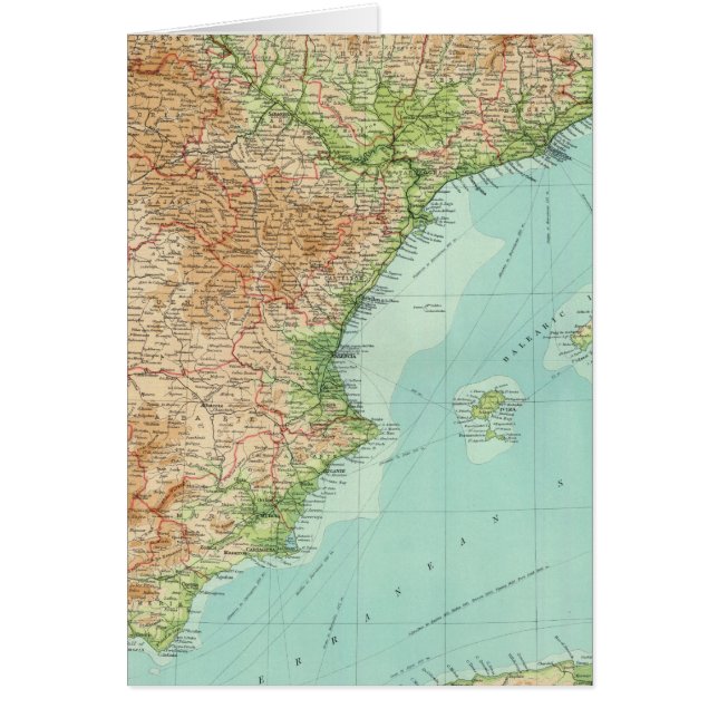 Espagne et Portugal, section est (Devant)