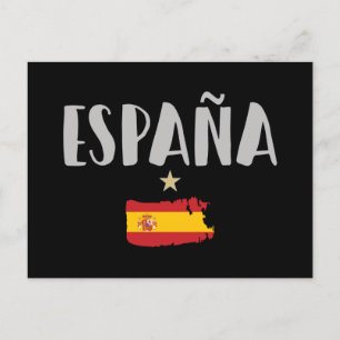 Espagne Football Fan Shirt Flag Carte postale