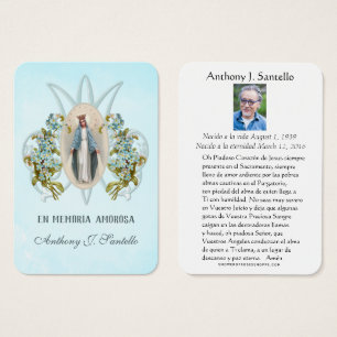 Espagne Funérailles catholique Vierge Marie Prière