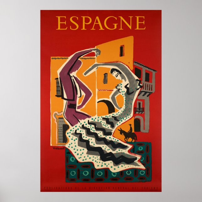 Espagne, Poster Voyage (Devant)