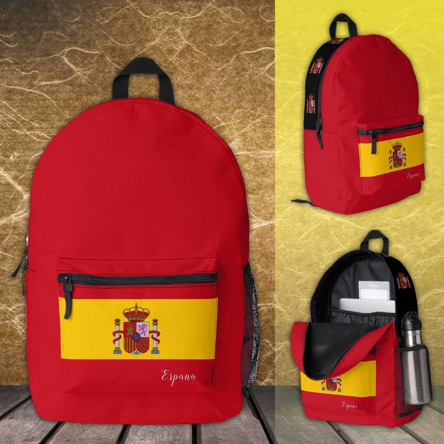 Espagne, sac à dos, drapeau espagnol, emblème / Es (Créateur téléchargé)