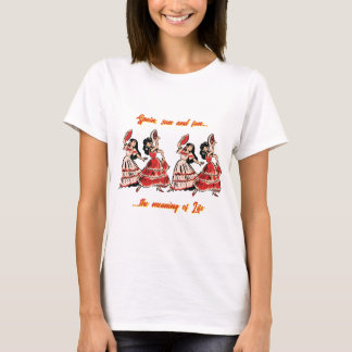 Espagne Sun et T-shirt féminin amusant