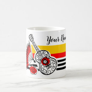 Espagnol Souvenirs Classic Stripe Nom tasse
