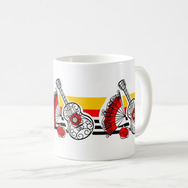 Espagnol Souvenirs Classic Stripe Trio mug (Devant droit)
